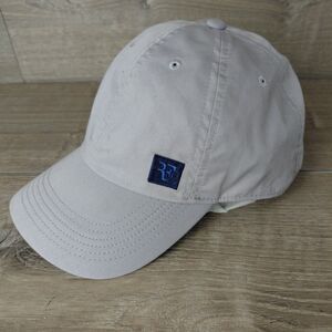 Nike Roger Federer ‘RF’ Heritage 86 Dri-Fit Hat Cap Gray Strapback Tennis Logo